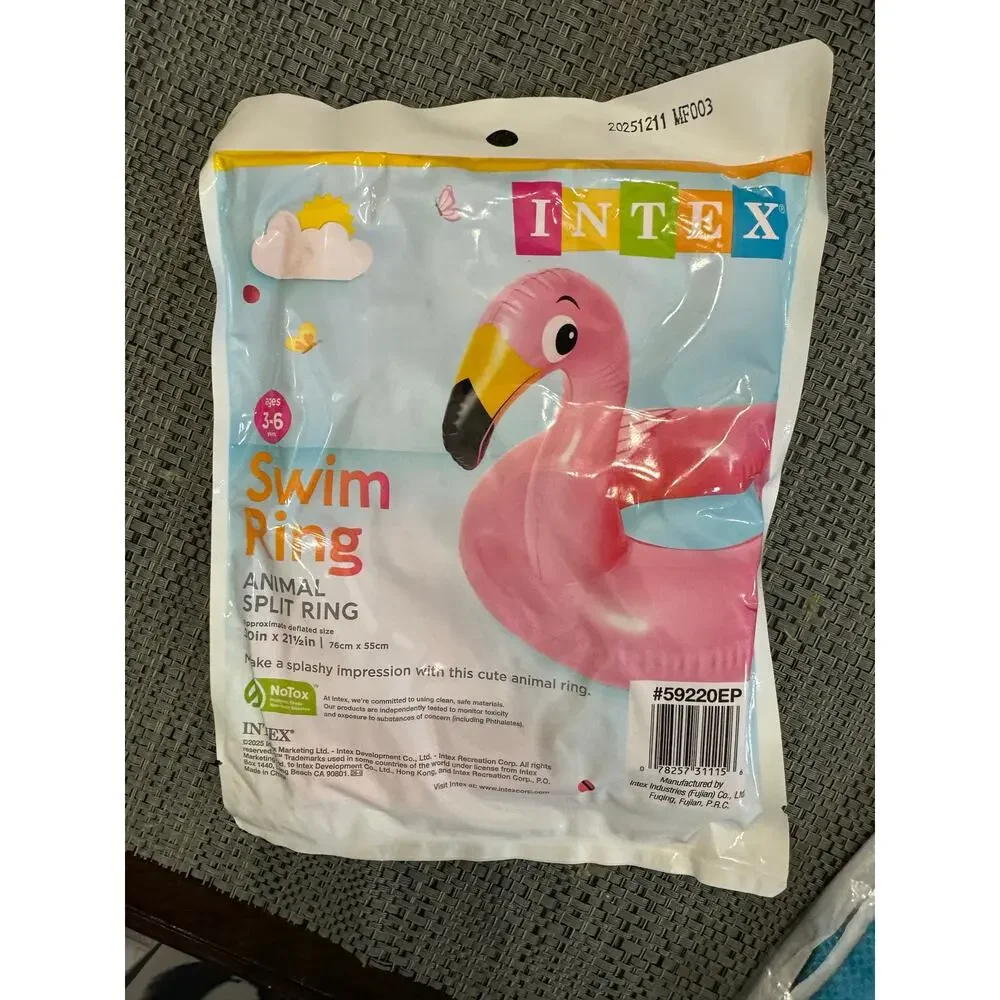 Intex pink flamingo swim ring for kids 3-6  #flamingo #swimwear